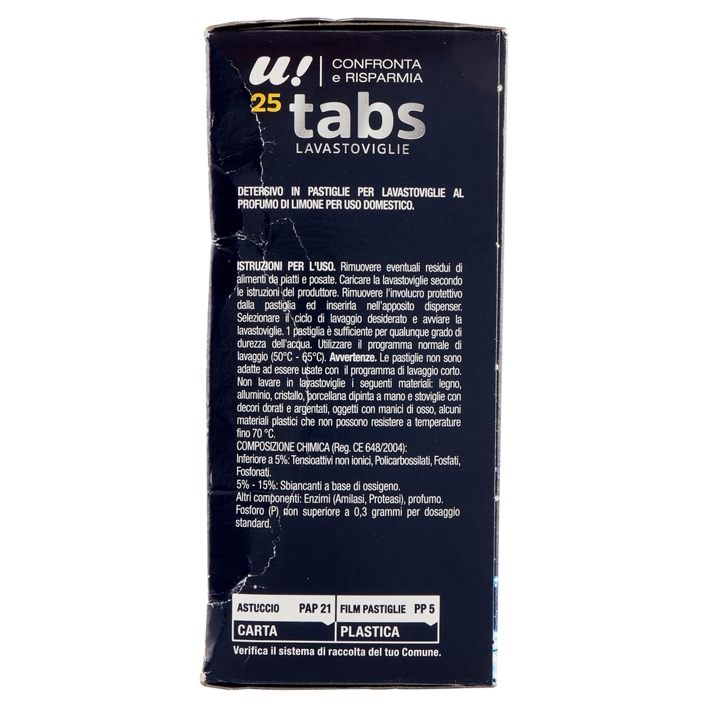 25 Tabs Lavastoviglie U! Confronta e Risparmia